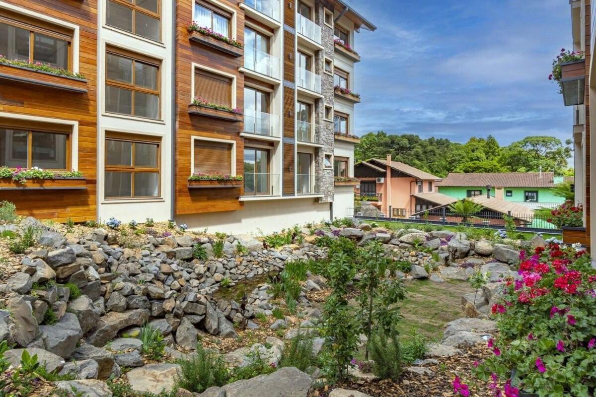 Апартаменты Rosa Edificio Bellagio Canela Com Infraestrutura Completa Экстерьер фото