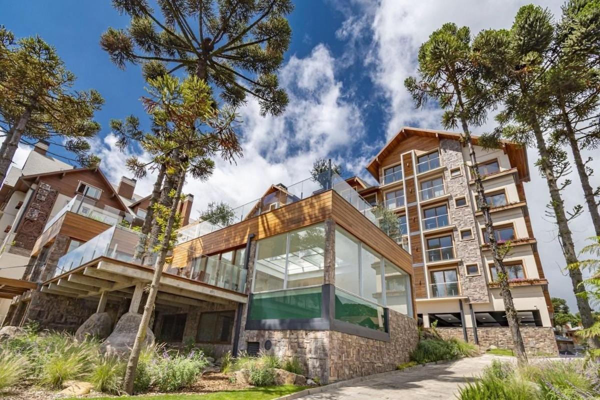 Апартаменты Rosa Edificio Bellagio Canela Com Infraestrutura Completa Экстерьер фото