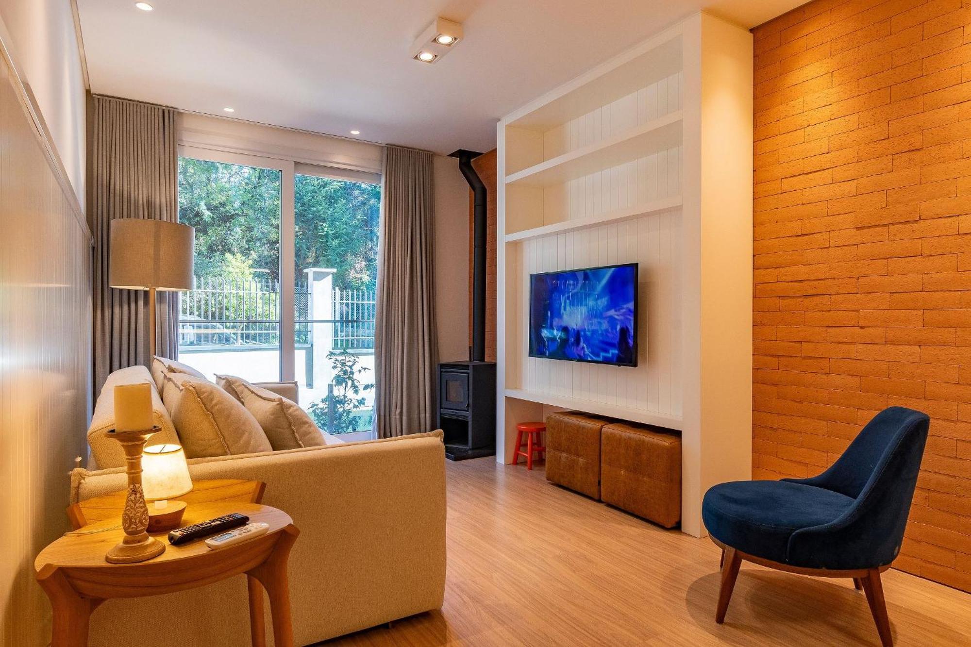 Апартаменты Rosa Edificio Bellagio Canela Com Infraestrutura Completa Экстерьер фото