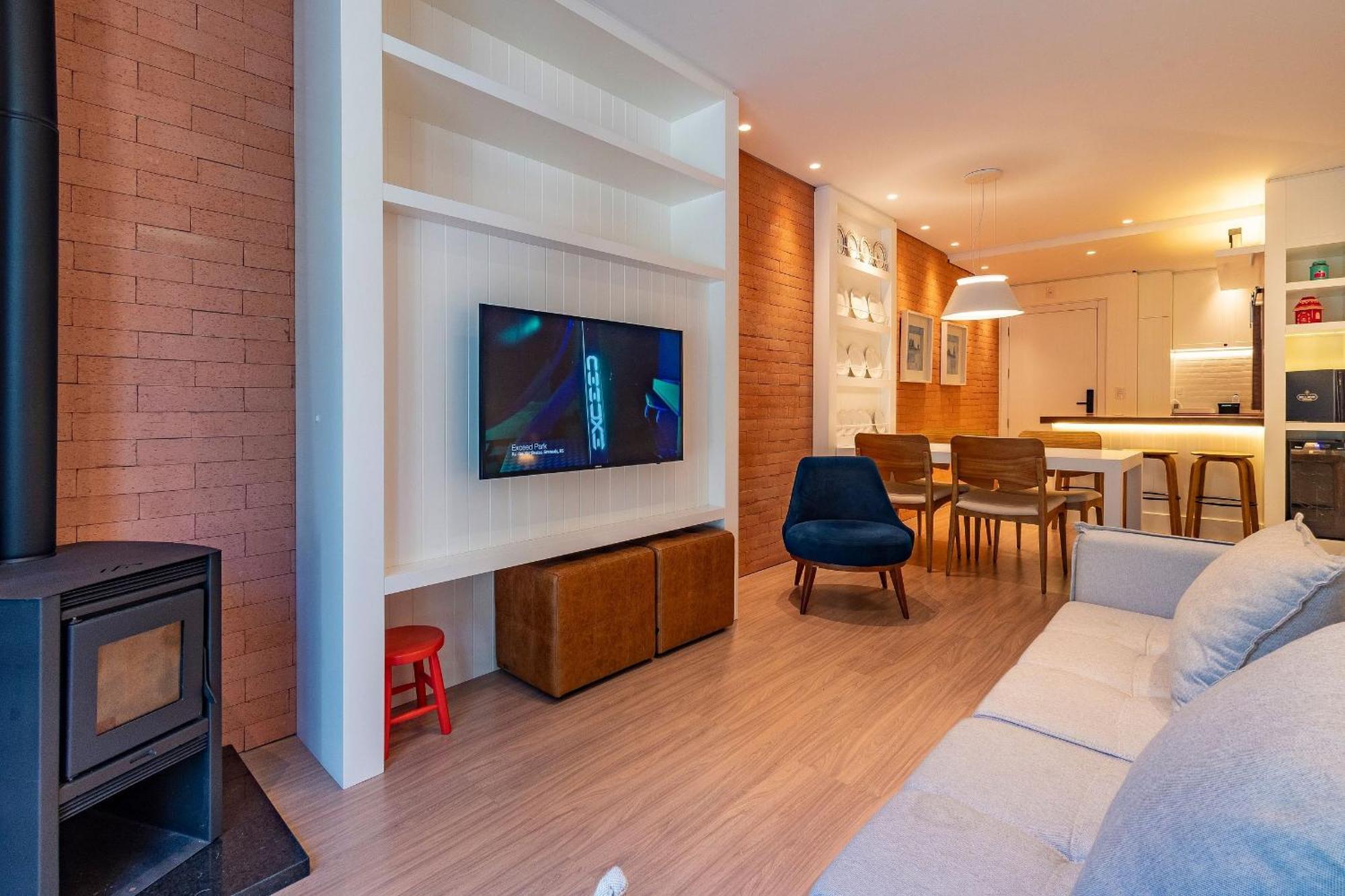 Апартаменты Rosa Edificio Bellagio Canela Com Infraestrutura Completa Экстерьер фото